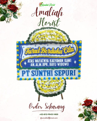 Papan Bunga Duka di Rancaekek