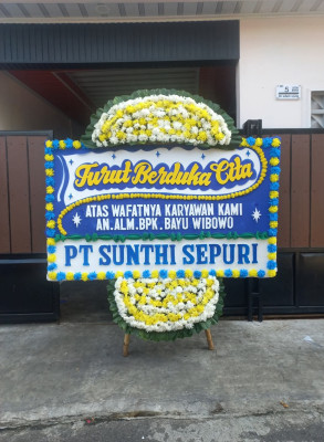 Papan Bunga Duka di Rancaekek