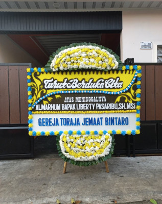 Papan Bunga Duka di Rancaekek