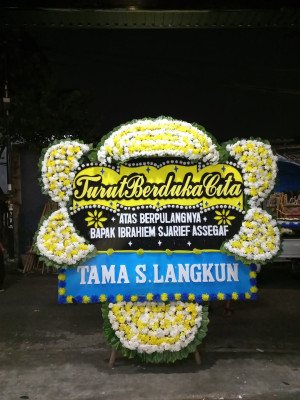 Papan Bunga Duka di Rancaekek